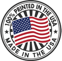 Made in the USA logo for book printing